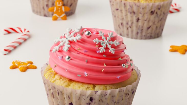 Cupcakes med julmotiv